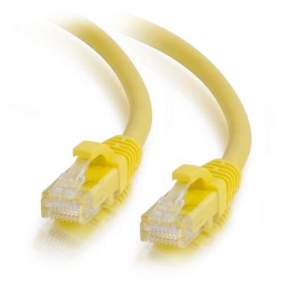 5m Cat6A Booted Unshielded (UTP) Low Smoke Zero Halogen (LSZH) Network Patch Cable - Yellow